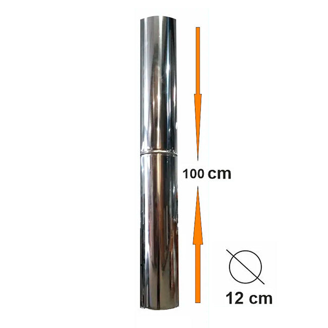 tube de cheminee inox pour maximus 100cm ac71f
