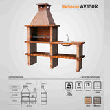 AV150R Stone Barbecue and Sink