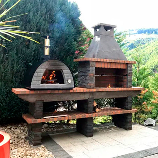 barbecue avec four a bois maximus av240f