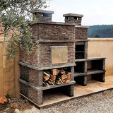 Concrete Barbecue with Wood Oven AV280F