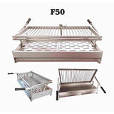 barbecue en granit avec four a pizza d angle gr43f