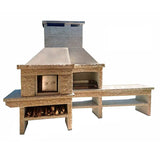 Granite barbecue with oven GR66F