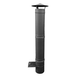 cheminee inox gris anthracite 100 pour maximus 100cm ac77f