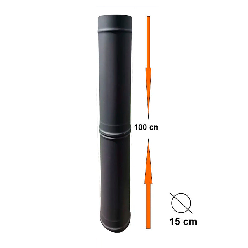 tube inox anthracite 100cm maximus 100cm ac81f