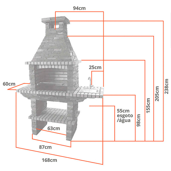 barbecue jardin en pierre cs2050f