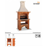 barbecue briques refractaire ce1040f
