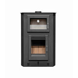 poele a bois avec four d angle somme pf046f