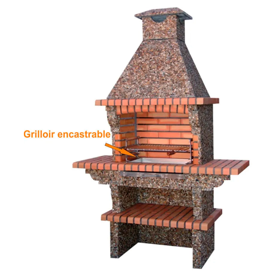 grilloir a encaster en inox 63x44 ac79f