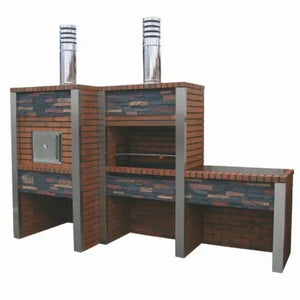 Stone Barbecue with Oven and Sink