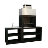 Modern barbecue with sink AV30M