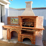 barbecue en briques avec evier ce5010f