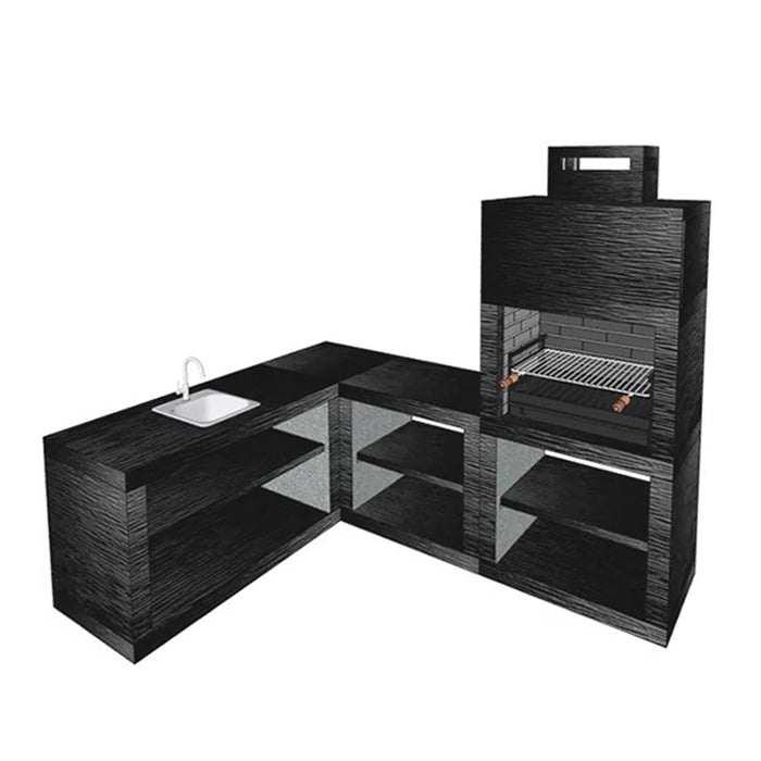 Modern AV12B Corner Barbecue