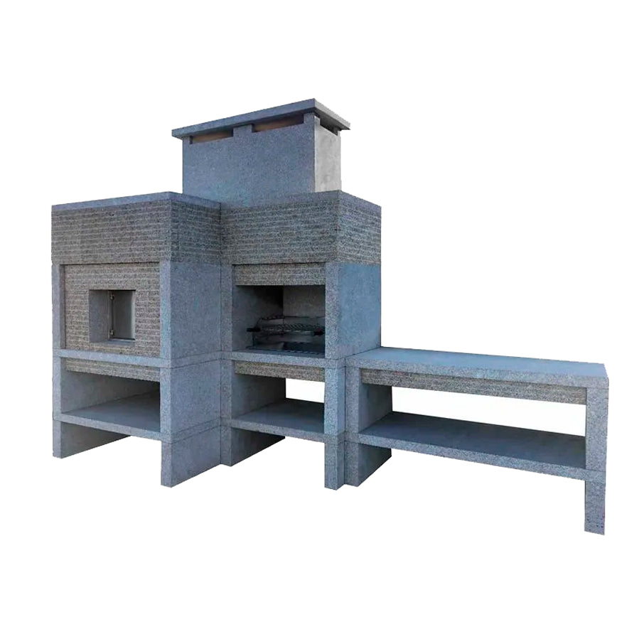Granite barbecue with pizza oven GR25F