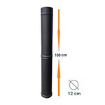 tube inox anthracite 100cm pour four a bois maximus 70cm ac80f