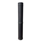 tube inox anthracite 100cm pour four a bois maximus 70cm ac80f
