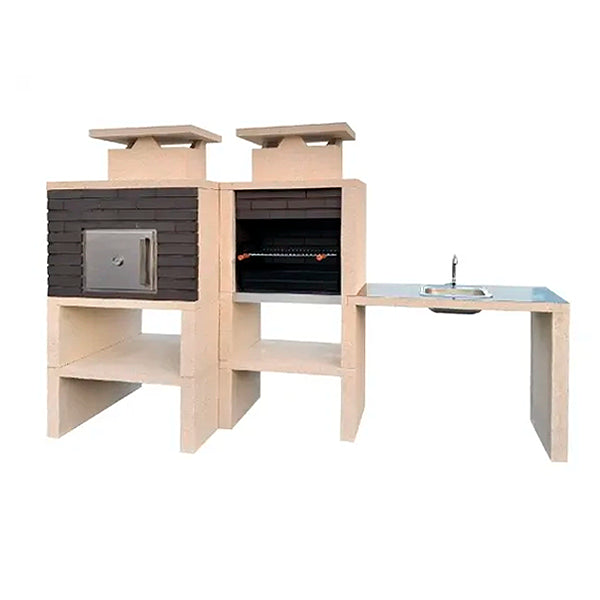 Barbecue Contemporain avec Four et Évier CS6140F