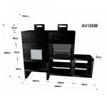 barbecue ligne moderne avec four et evier av100m