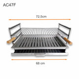 grilloir a encaster en inox 68x34 ac47f