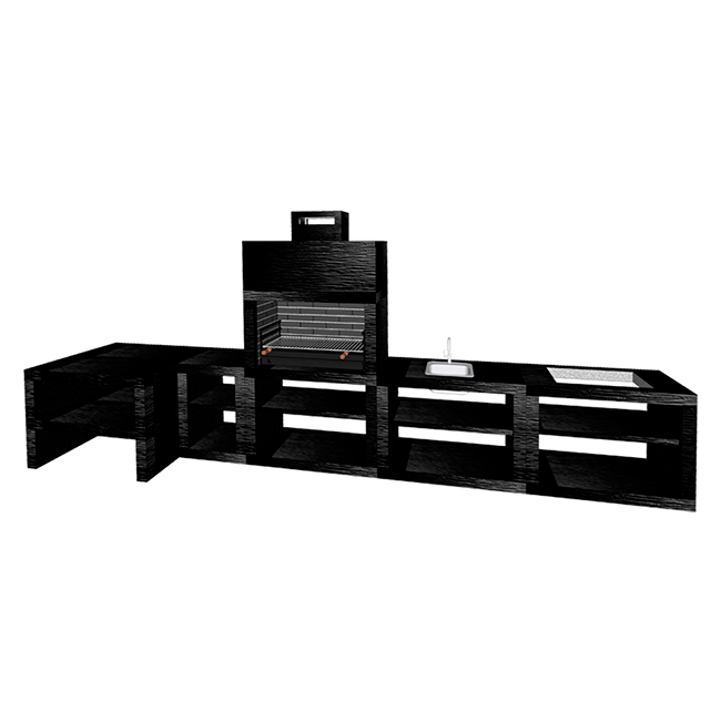 Modern Barbecue with MAXIMUS 100 cm AV125B