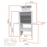 barbecue contemporain de jardin cs6050f