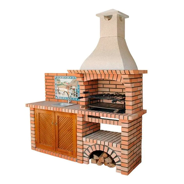 barbecue a charbon avec evier ce8010pf