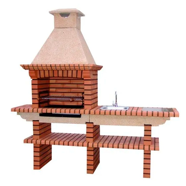 Barbecue avec évier inox 