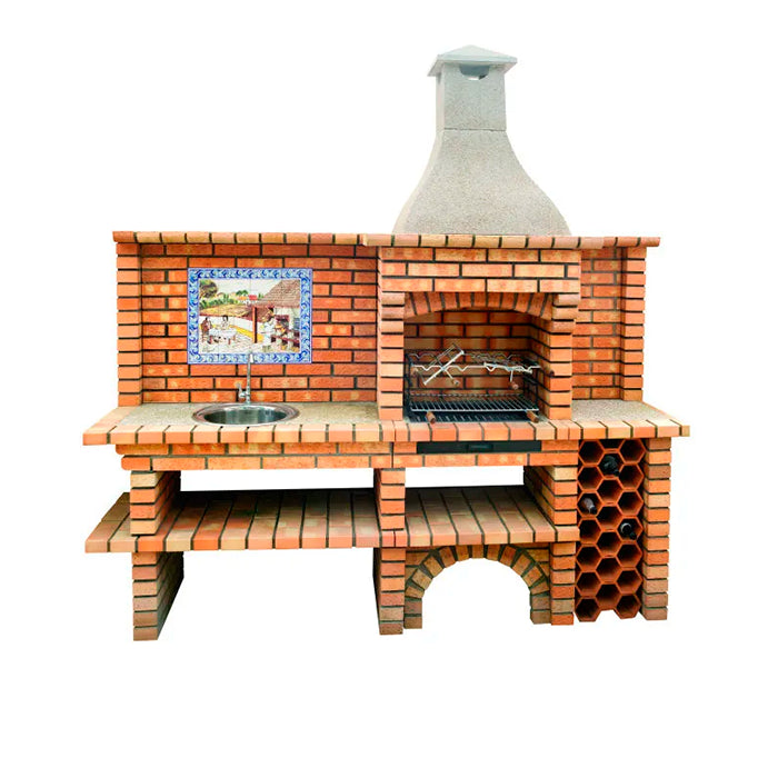 barbecue en brique avec evier 