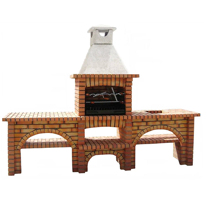 barbecue en brique avec evier jc022f