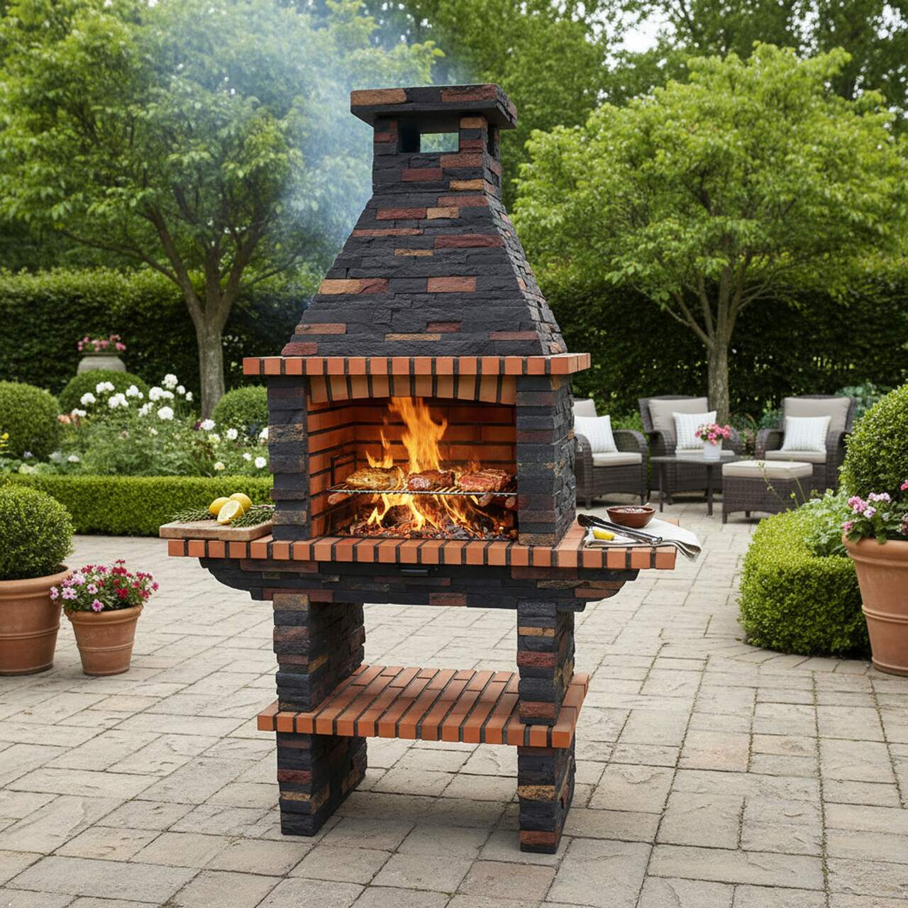 CS2030F Charcoal Stone Barbecue