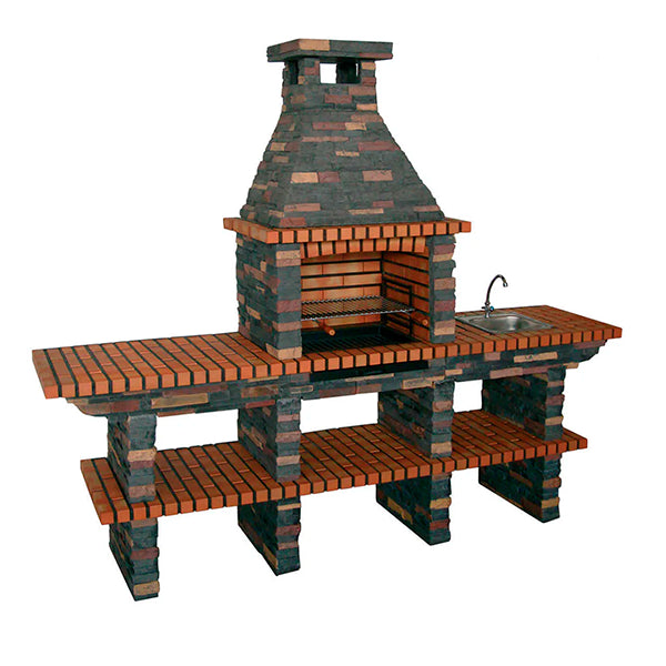 barbecue en pierre avec evier 