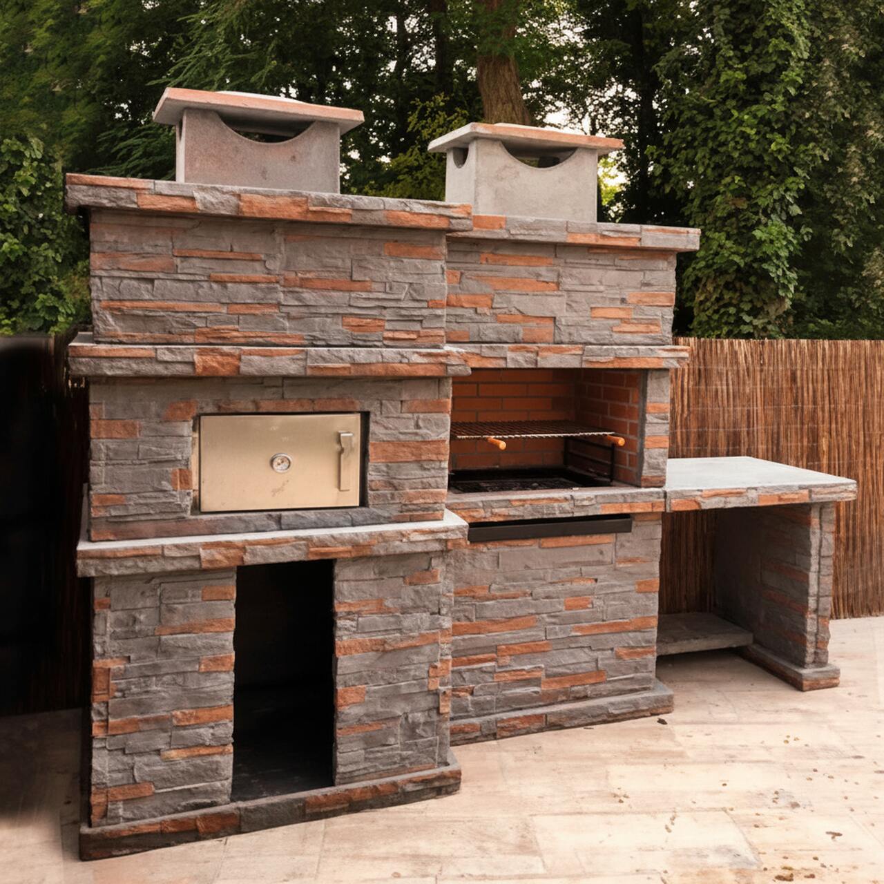Stone Barbecue and Wood Oven PR4740F