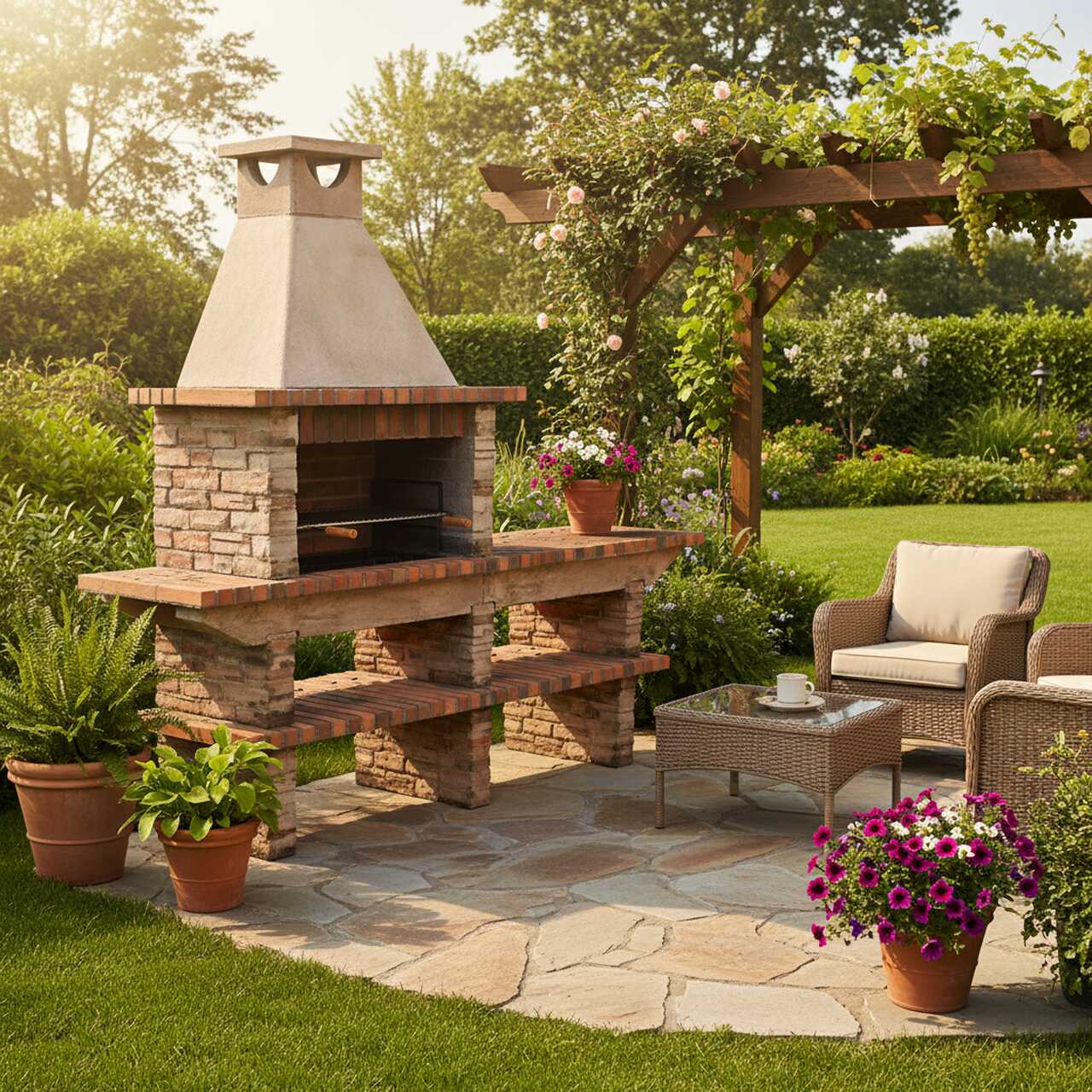 Barbecue avec four a bois MAXIMUS AV240F