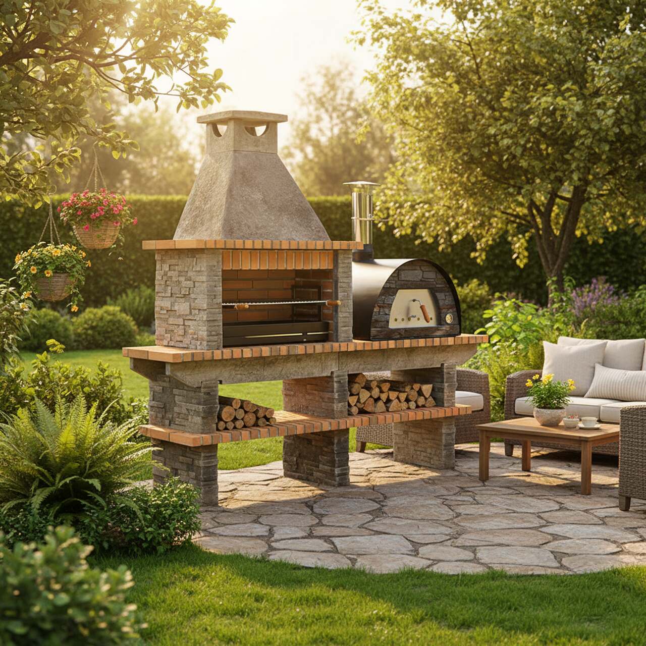 Barbecue avec four a bois MAXIMUS AV240F