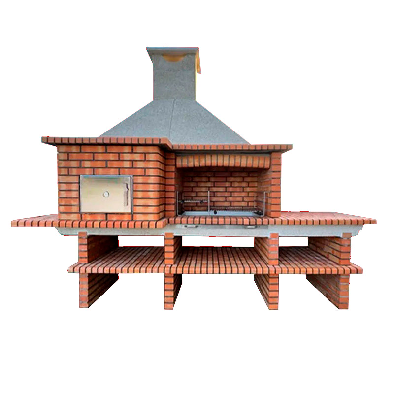 Barbecue four a bois et évier 