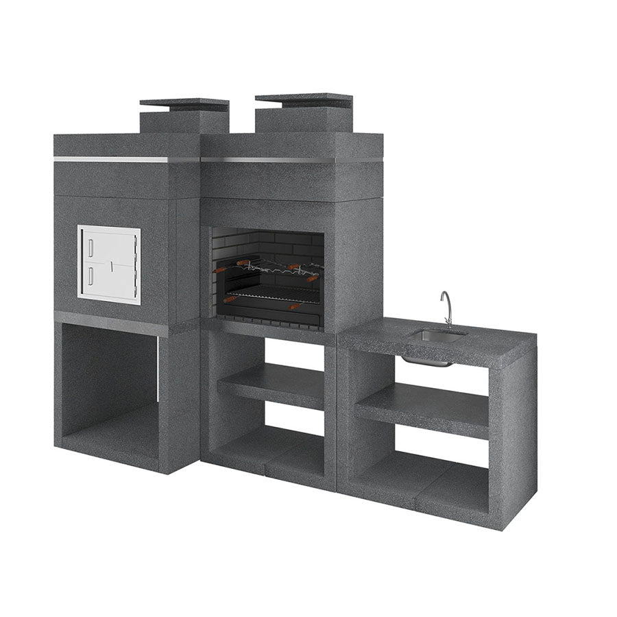 Barbecue à Bois Moderne Compact CE910