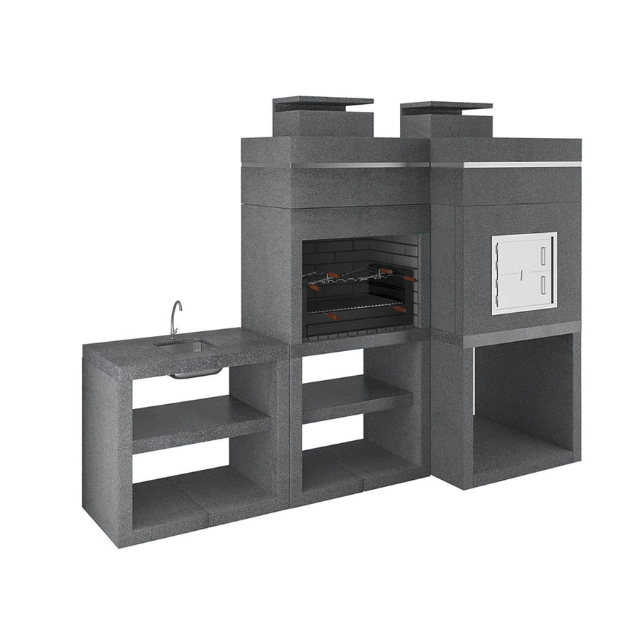 Barbecue à Bois Moderne Compact CE910