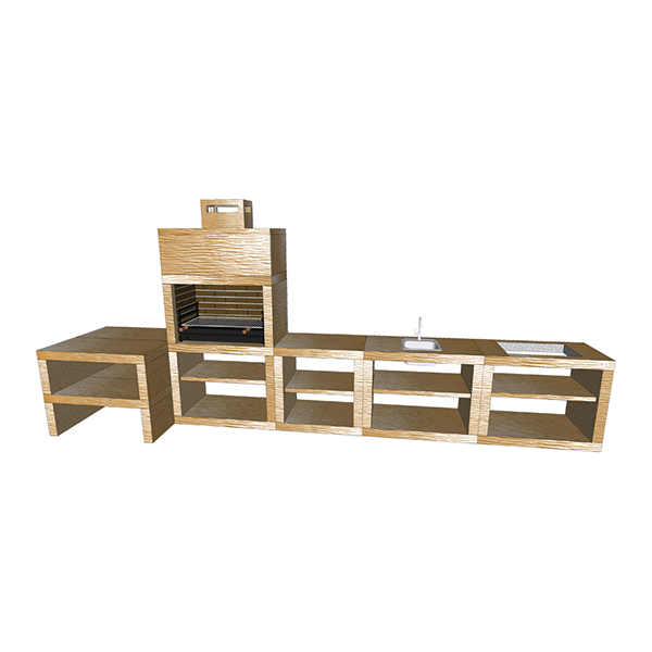 Modern Barbecue with MAXIMUS 100 cm AV125B