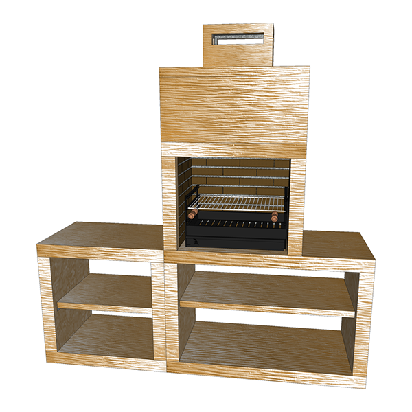 Modern barbecue with sink AV30M