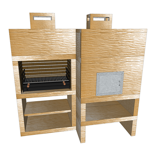 Modern Barbecue with Oven AV90M