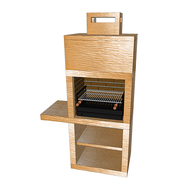 Contemporary Impexfire stone barbecue AV15M