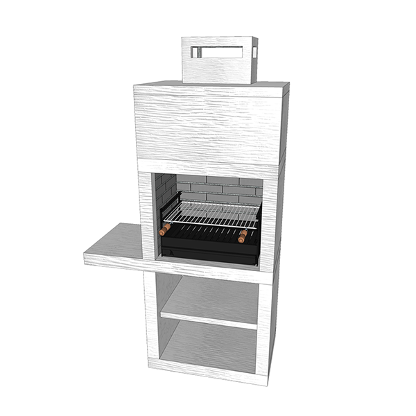 Contemporary Impexfire stone barbecue AV15M