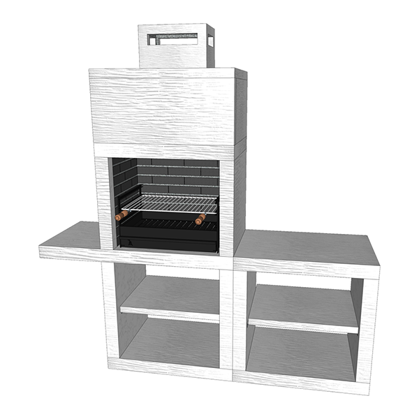 Modern Barbecue with Sink AV45M