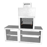 Modern barbecue with sink AV30M