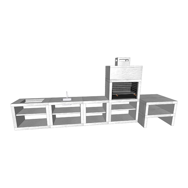 barbecue moderne avec maximus prime arena av125b