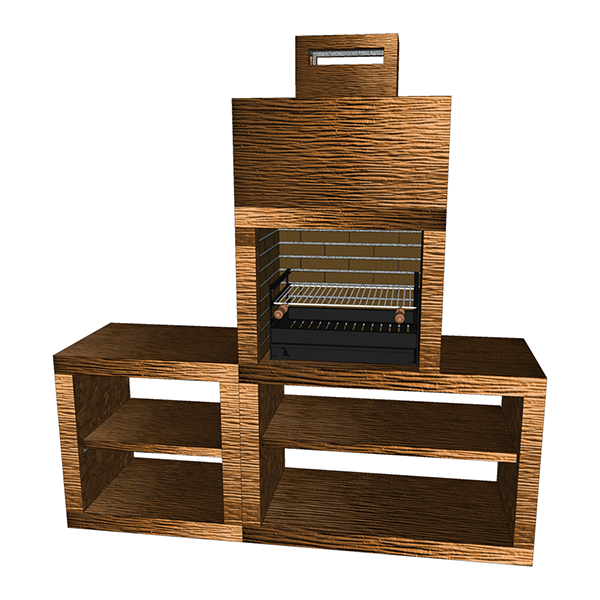 Modern barbecue with sink AV30M