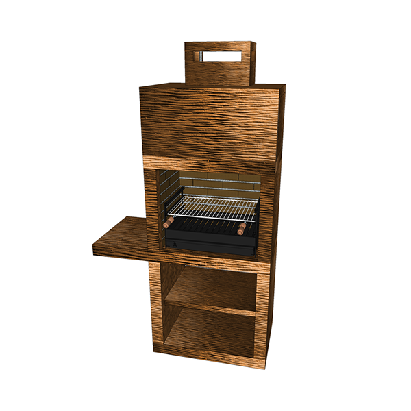 Contemporary Impexfire stone barbecue AV15M