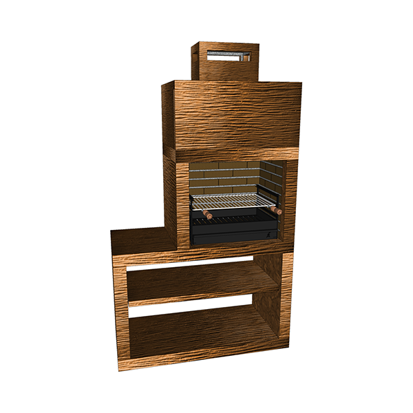 Barbecue Moderne AV12M Couleur Marron