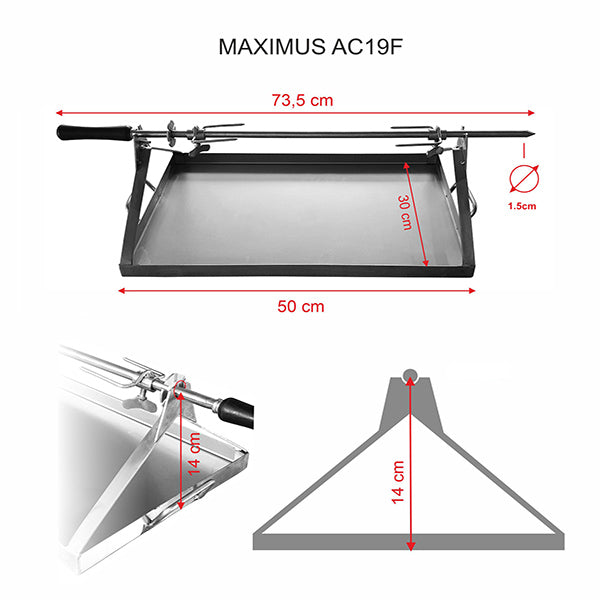 Rôtissoire MAXIMUS AC119F en état de marche
