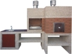 Picture of Modern Barbecue with Oven and Sink AV910F