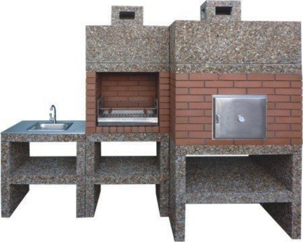 Picture of Modern Barbecue with Oven and Sink AV930F